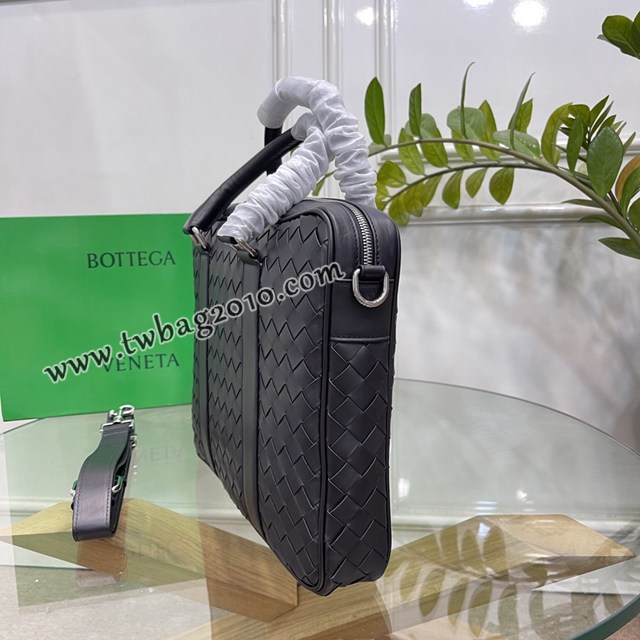 Bottega veneta高端男包 98082 寶緹嘉原單胎牛皮男包 BV經典款編織男士手提公事包  gxz1192